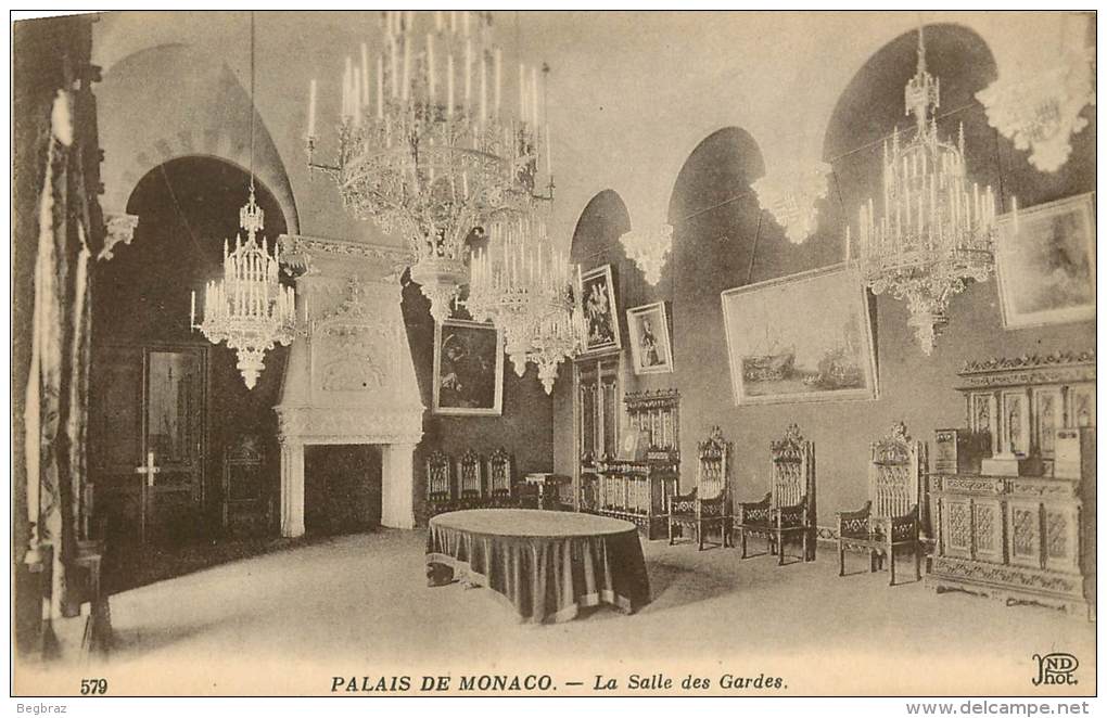MONACO      PALAIS     LA SALLE DES GARDES