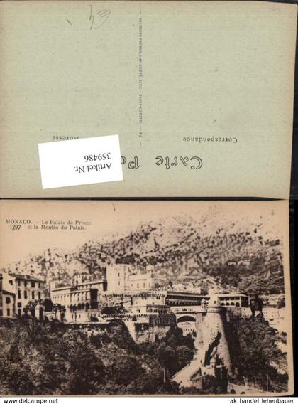 359486,Monaco Le Palais du Prince et la Montee du Palais Fürstenpalast
