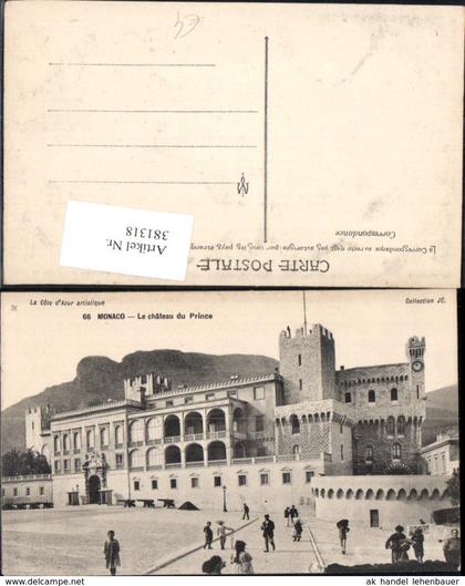 381318,Monaco Monte-Carlo Le chateau du Prince Fürstenpalast Palast