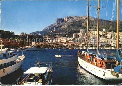 Monaco Le Port Le Palais Princier et la Tete de Chien
