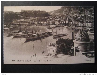 MONACO Monte Carlo Monte-Carlo port harbour puerto maritime maritimo ship ships post card