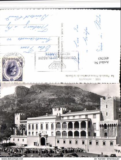 493763,Monaco Le Palais du Prince et releve de la Garde Fürstenpalast