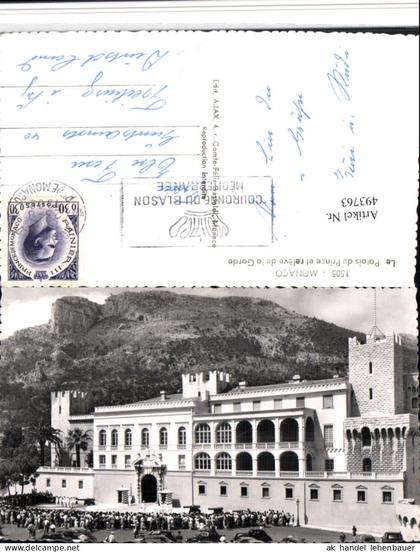 493763,Monaco Le Palais du Prince et releve de la Garde Fürstenpalast