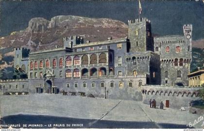 Artiste CPA Monaco, Palast des Fürsten Gillette