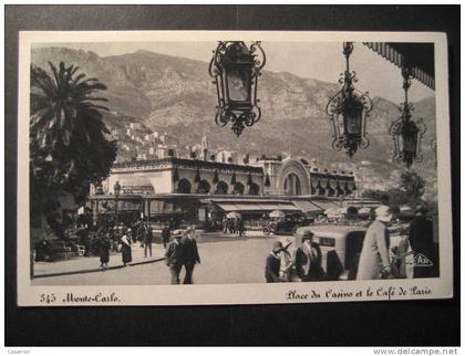 MONACO Monte Carlo Monte-Carlo casino cafe Paris post card