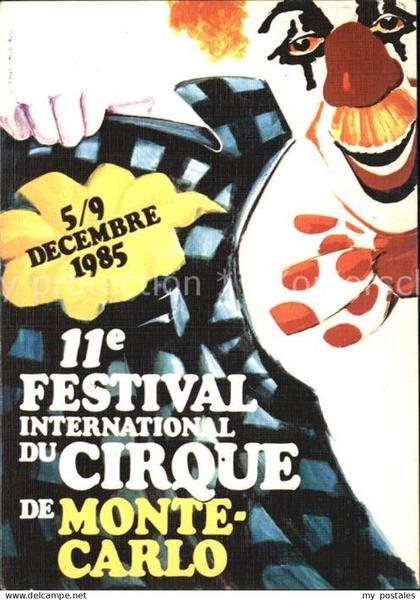 Monte-Carlo 11e Festival du Cirque de Monte Carlo Plakat