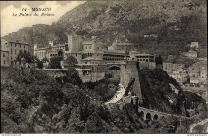 Postkarte Monaco, Der Fürstenpalast