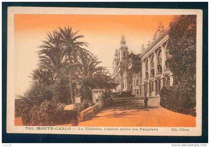 53524 / Monaco > Casino MONTE CARLO - LE THEATRE CASINO ENTRE LES PALMIERS - Monaco PC mint postcard AK
