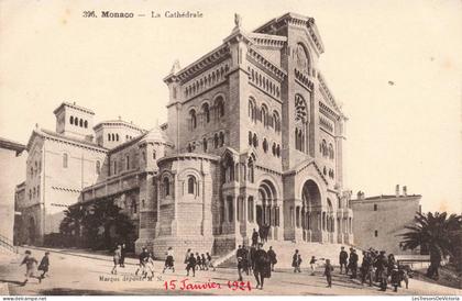 MONACO - La Cathédrale - Animé - Carte postale ancienne
