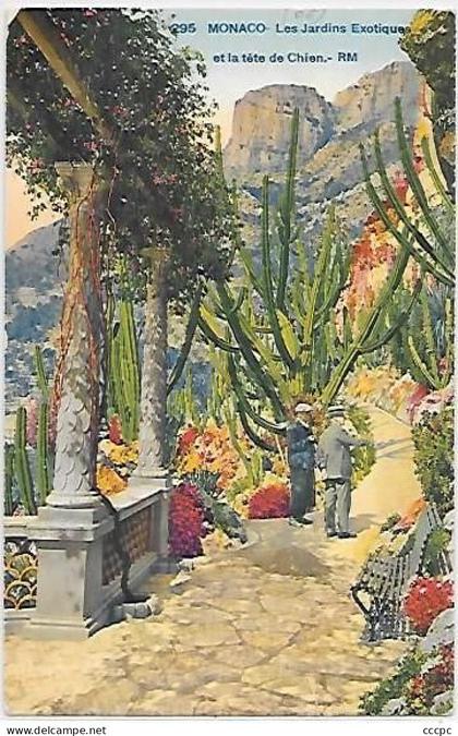 CPA Monaco Le Jardin Exotique et la Tête de Chien