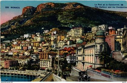 CPA AK MONACO - Le Port et la CONDAMINE (477041)