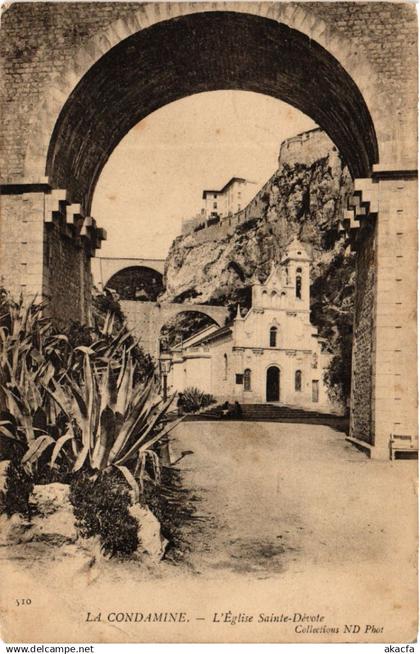 CPA MONACO La CONDAMINE - L'Église St-Devote (472941)