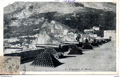 monaco. l'artillerie