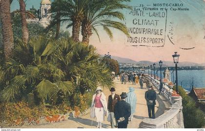 Monte Carlo - les Terrasses et le Cap Martin