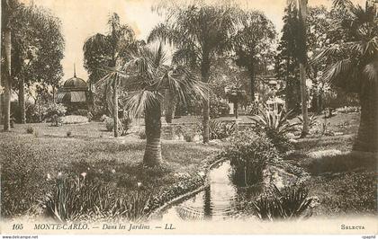CPA MONTE-CARLO — Dans les Jardins