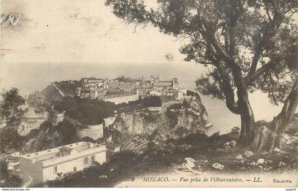 CPA MONACO  Vue prise de l'Observatoire