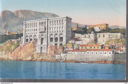 Monaco - le Musée Océanographique et la Tête de Chien, Vue prise de la Mer