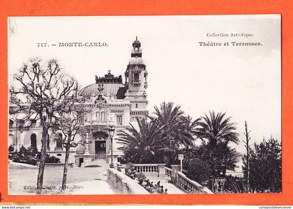 25419 ️ Etat Mint  MONTE-CARLO Monaco  Theatre et Terrasses 1910s (•◡•) Collection Artistique Edition GILETTA 717