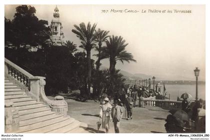 AOVP3-0166-MONACO - MONTE-CARLO - le théatre et les terrasses
