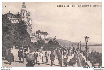 AOVP6-0401-MONACO - MONTE-CARLO - le théatre et terrasses