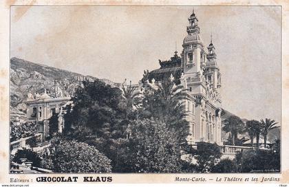 MONACO(THEATRE) PUBLICITE CHOCOLAT KLAUS