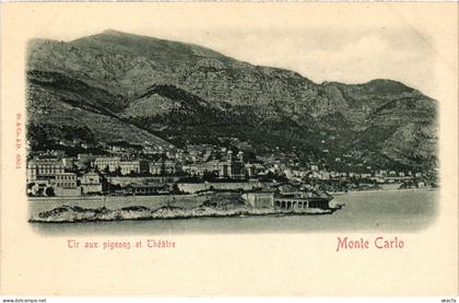 PC MONACO MONTE CARLO - TIR AUX PIGEONS ET THEATRE (a75793)