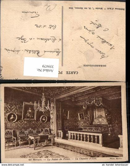 359479,Monaco Le Palais du Prince Fürstenpalast La Chambre d'York Schlafzimmer
