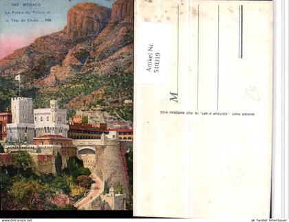 510319,Monaco Le Palais du Prince et Tete de Chien Fürstenpalast