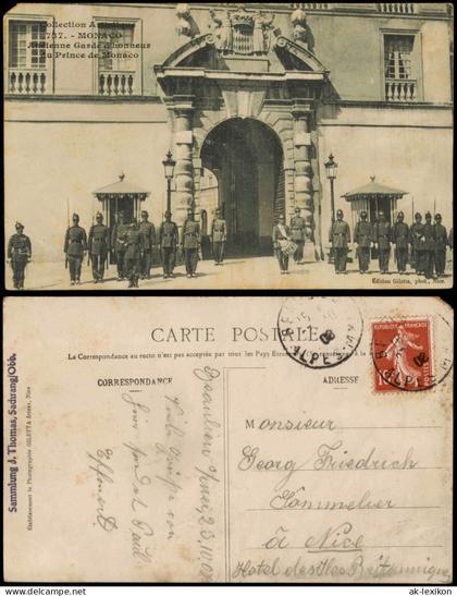 Monaco Ehrengarde Ancienne Garde Honneurs du Prince de Monaco 1908