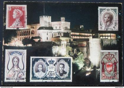 Monaco - Le Palais du Prince la nuit