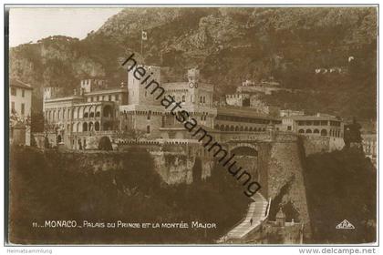 Monaco - Palais du Prince et la Montee Major - Foto-Ansichtskarte