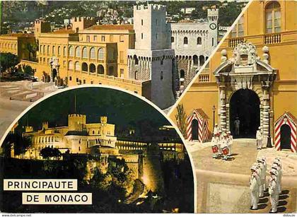 Carte Postale - Monaco - Le Palais Princier - Multivues - Relève de la Garde - Militaria - Carte Neuve - CPM - Voir Scan