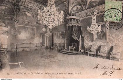 Monaco - le Palais du Prince, la Salle du Trône