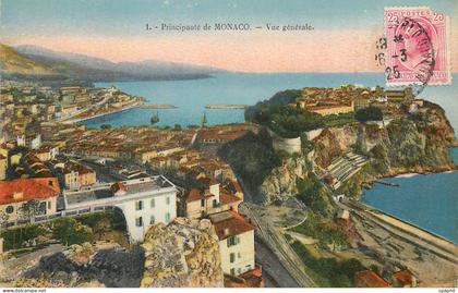 CPA Principaute de MONACO - Vue generale