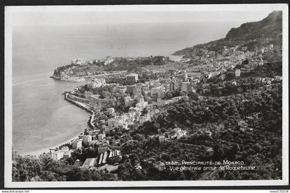 Principaute De Monaco Vue generale postcard used  1935