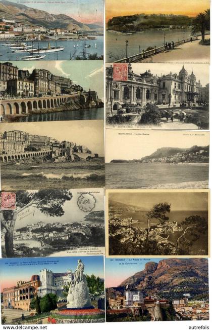 MONACO  LOT 14 CARTES ANCIENNES