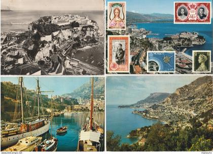 MONACO - Lot de 11 CPSM