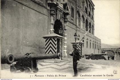 CPA Monaco, Fürstenpalast, Wachsoldat