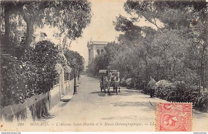 Monaco - L'avenue Saint-Martin et le Musée Océanographique - Ed. Lévy & Fils L.L. 220