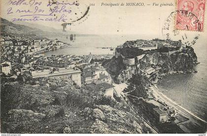 CPA Principaute de MONACO Vue generale