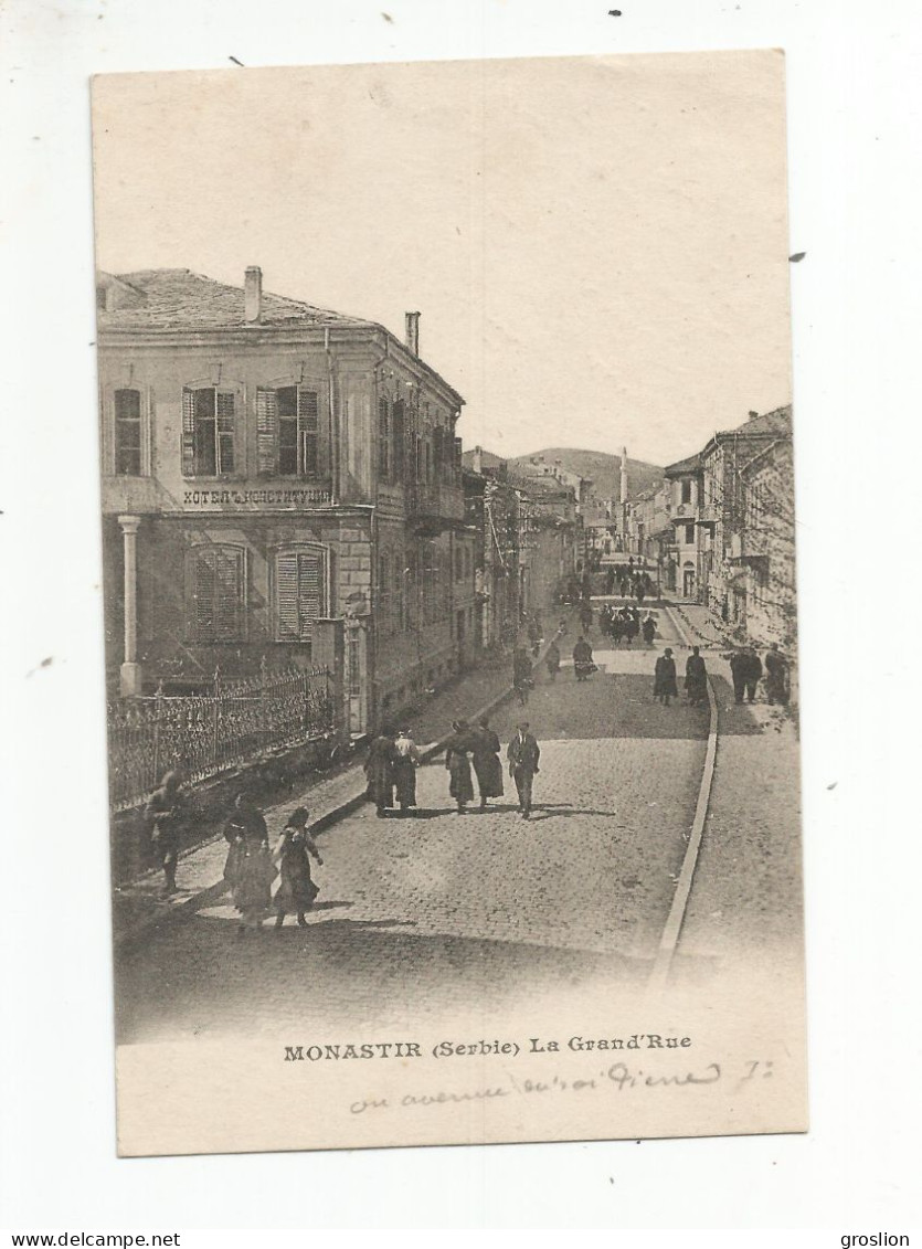 MONASTIR BITOLA MACEDOINE DU NORD (SERBIE)  LA GRAND ' RUE 1918