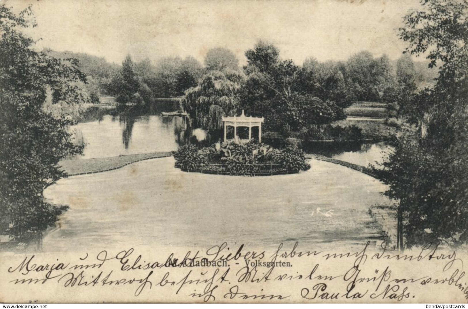 MÖNCHENGLADBACH, Volksgarten (1909) AK