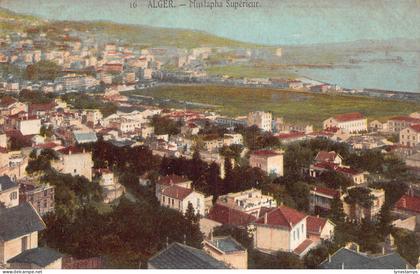 Algeria Alger Algiers Mustapha Superieur Panorama vintage postcard