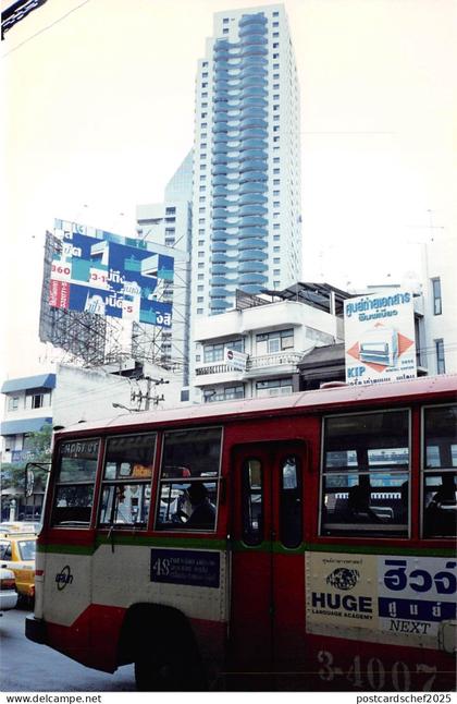 B70693 bus autobus Thailand Real photo photo réelle Thailand