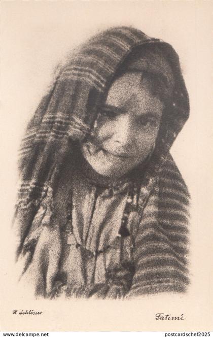 B81017 fatime child enfant types  derna  libia lybia  front/back image