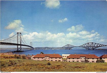 B87219 the forth bridges from south queensferry west lothian scotland