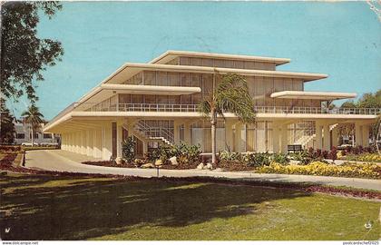 BG13912 tropical plantings municipal auditorium bradenton florida   usa