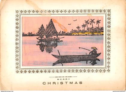 Br45053 Kim Long Saigon Vietnam ship bateaux merry christmas vietnam