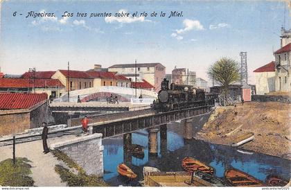 BR73940 algeciras los tres puentes sobre el rio de la miel spain train railway