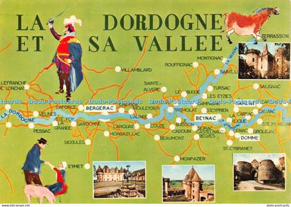 D041086 La Dordogne et sa Vallee. Eymet. Monpazier. Cap Theojac. Multi View